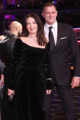 Iris Berben with partner Heiko Kiesow at the festival opening with the premiere of the feature film No Good Men at the Berlinale 2026 76 Berlin International Film Festival in the Berlinale Palast Berlin, 12 02 2026 Foto:xD.xBedrosianx xFuturexImagex opening_6388