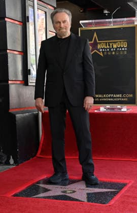 Italian actor Franco Nero stands on his star during an unveiling ceremony honoring him with the 2,835th star on the Hollywood Walk of Fame in Los Angeles on Thursday, February 12, 2026.  LAP2026021201 JIMxRUYMEN