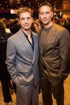 Opening 76 Berlinale The alternative view Vladimir Burlakov and friend Martin Samek PARTY Opening of the 76 Berlinale with the Afghan film No Good Men at the Berlinale Palast in Berlin Copyright: xEventpressx