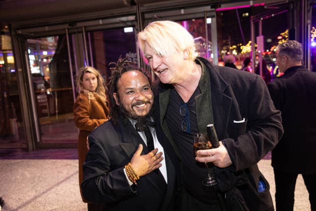 Opening 76 Berlinale The Alternative View and Detlef Buck and Min Bahadur Bham Nepal PARTY Opening of the 76 Berlinale with the Afghan film No Good Men at the Berlinale Palast in Berlin Copyright: xEventpressx
