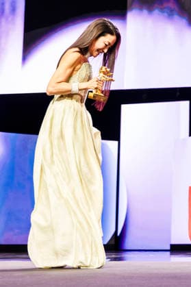 Michelle Yeoh at the presentation of the Honorary Golden Bear for Lifetime Achievement during the Opening Ceremony of the Berlinale 2026 76 Berlin International Film Festival at the Berlinale Palast Berlin, 12 02 2026 Foto:xJ.xEdwardsx xFuturexImagex ehrenbaer_6231