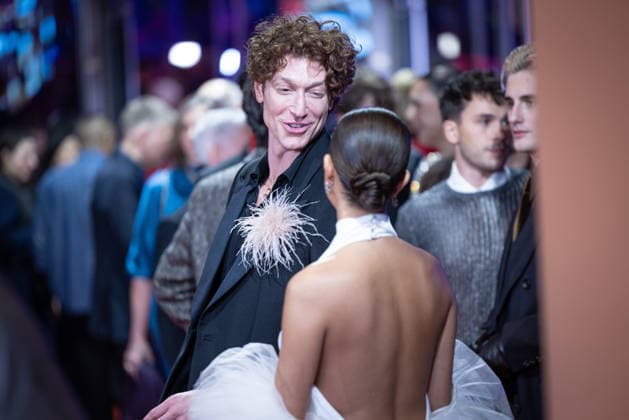 Opening 76 Berlinale The alternative look Daniel Donskoy and Gizem Emra white dress Opening of the 76 Berlinale with the Afghan film No Good Men at the Berlinale Palast in Berlin Copyright: xEventpressx