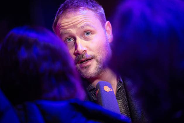 Opening 76 Berlinale The alternative view Max Riemelt in an interview Opening of the 76 Berlinale with the Afghan film No Good Men at the Berlinale Palast in Berlin Copyright: xEventpressx