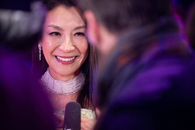 Opening 76 Berlinale The alternative view Michelle Yeoh in an interview Opening of the 76th Berlinale with the Afghan film No Good Men at the Berlinale Palast in Berlin Copyright: xEventpressx