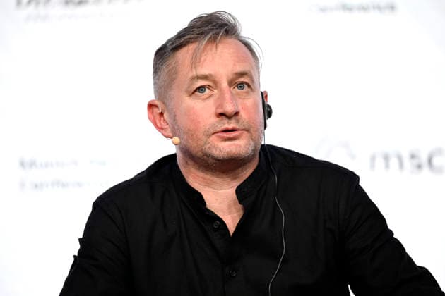 Ukrainian writer Serhij Zhadan at the event Ukraine™s Uncertain Future as part of the MSC Security Literature Series at the Munich Security Conference 2026 Munich, 12 02 2026 Bavaria Germany Copyright: xDwixAnoraganingrumx