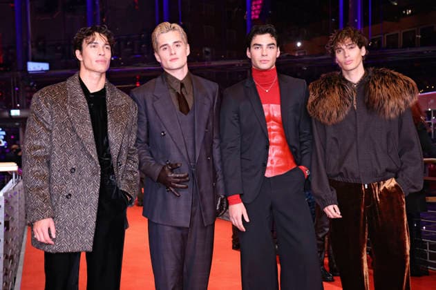 Tim Schaecker, Luis Freitag, Jacob Rott and Bene Schulz at the festival opening with the premiere of the feature film No Good Men at the Berlinale 2026 76 Berlin International Film Festival in the Berlinale Palast Berlin, 12 02 2026 Foto:xD.xBedrosianx xFuturexImagex opening_6435
