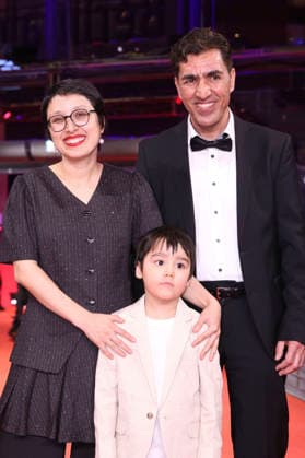 Shahrbanoo Sadat, Liam Hussaini and Anwar Hashimi at the festival opening with the premiere of the feature film No Good Men at the Berlinale 2026 76 Berlin International Film Festival in the Berlinale Palast Berlin, 12 02 2026 Foto:xD.xBedrosianx xFuturexImagex opening_6470