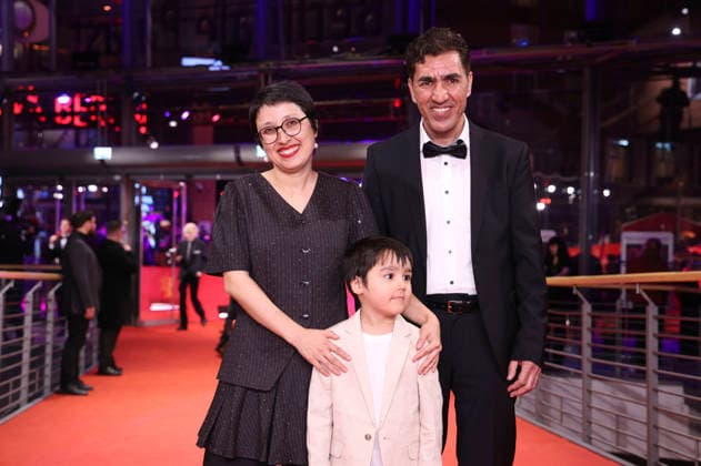 Shahrbanoo Sadat, Liam Hussaini and Anwar Hashimi at the festival opening with the premiere of the feature film No Good Men at the Berlinale 2026 76 Berlin International Film Festival in the Berlinale Palast Berlin, 12 02 2026 Foto:xD.xBedrosianx xFuturexImagex opening_6471