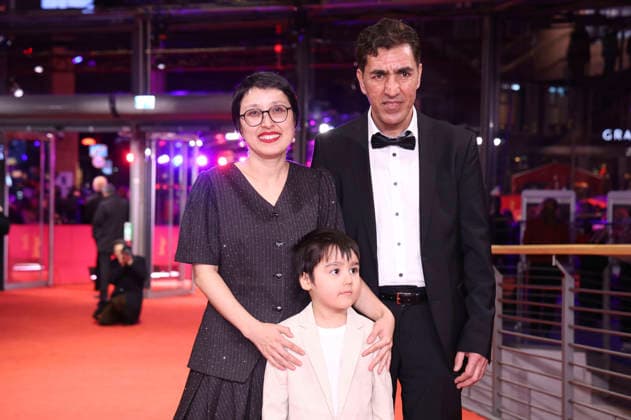 Shahrbanoo Sadat, Liam Hussaini and Anwar Hashimi at the festival opening with the premiere of the feature film No Good Men at the Berlinale 2026 76 Berlin International Film Festival in the Berlinale Palast Berlin, 12 02 2026 Foto:xD.xBedrosianx xFuturexImagex opening_6472