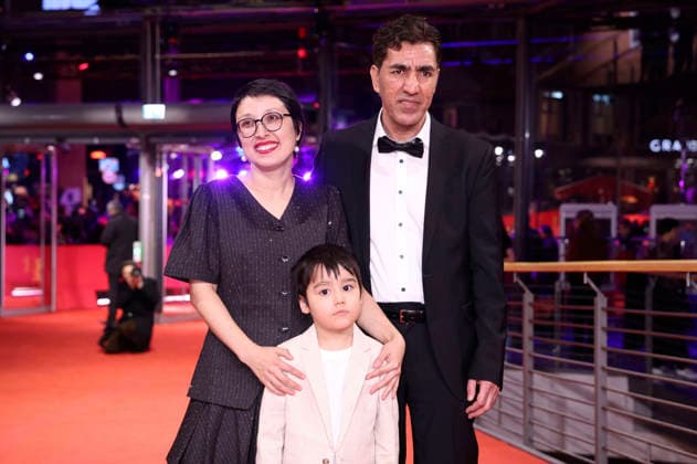 Shahrbanoo Sadat, Liam Hussaini and Anwar Hashimi at the festival opening with the premiere of the feature film No Good Men at the Berlinale 2026 76 Berlin International Film Festival in the Berlinale Palast Berlin, 12 02 2026 Foto:xD.xBedrosianx xFuturexImagex opening_6473