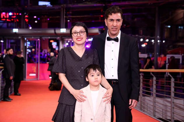 Shahrbanoo Sadat, Liam Hussaini and Anwar Hashimi at the festival opening with the premiere of the feature film No Good Men at the Berlinale 2026 76 Berlin International Film Festival in the Berlinale Palast Berlin, 12 02 2026 Foto:xD.xBedrosianx xFuturexImagex opening_6474