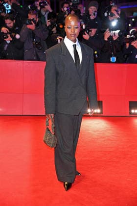 Florence Kasumba on the red carpet of the OPENING OF THE 76 BERLINALE International Berlin Film Festival at the Berlinale Palast at Potsdamer Platz in Berlin on 12 02 2026