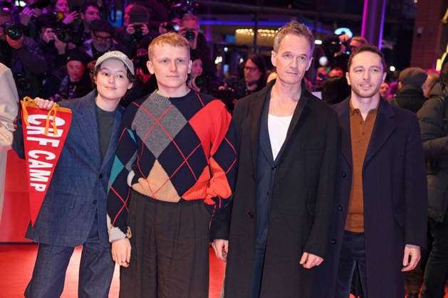 Bella Ramsey, George Jaques and Neil Patrick Harris, Ken Petrie on the Red Carpet of the OPENING OF THE 76 BERLINALE International Berlin Film Festival at the Berlinale Palast at Potsdamer Platz in Berlin on 12 02 2026