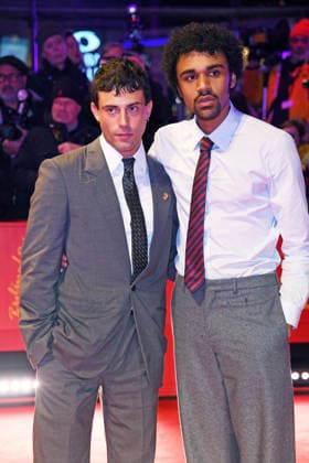 Aaron Altaras, Langston Uibel on the red carpet of the OPENING OF THE 76 BERLINALE International Berlin Film Festival at the Berlinale Palast at Potsdamer Platz in Berlin on 12 02 2026