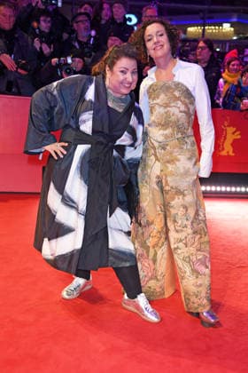 Meltem Kaptan, Maria Schrader on the red carpet of the OPENING OF THE 76 BERLINALE International Berlin Film Festival at the Berlinale Palast at Potsdamer Platz in Berlin on 12 02 2026