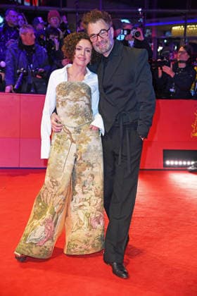 Maria Schrader with boyfriend Jan Schomburg on the red carpet of the OPENING OF THE 76 BERLINALE International Berlin Film Festival at the Berlinale Palast at Potsdamer Platz in Berlin on 12 02 2026
