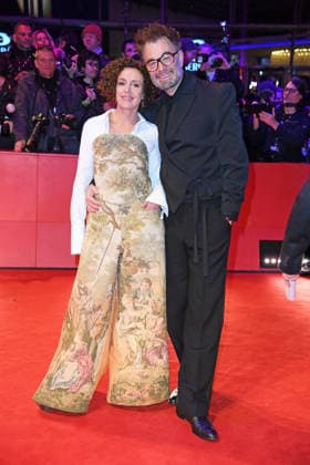 Maria Schrader with boyfriend Jan Schomburg on the red carpet of the OPENING OF THE 76 BERLINALE International Berlin Film Festival at the Berlinale Palast at Potsdamer Platz in Berlin on 12 02 2026
