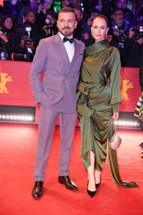 Edin Hasanovic, Melika Foroutan on the red carpet of the OPENING OF THE 76 BERLINALE International Berlin Film Festival at the Berlinale Palast at Potsdamer Platz in Berlin on 12 02 2026