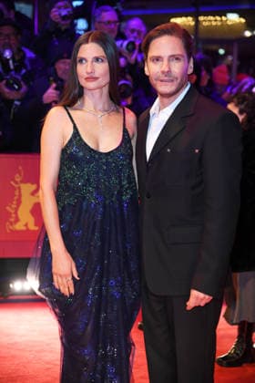 Daniel Brühl with wife Felicitas Rombold on the red carpet of the OPENING OF THE 76 BERLINALE International Berlin Film Festival at the Berlinale Palast at Potsdamer Platz in Berlin on 12 02 2026