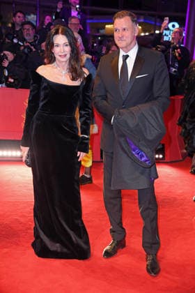 Iris Berben with boyfriend Heiko Kiesow on the red carpet of the OPENING OF THE 76 BERLINALE International Berlin Film Festival at the Berlinale Palast at Potsdamer Platz in Berlin on 12 02 2026