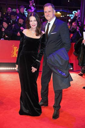 Iris Berben with boyfriend Heiko Kiesow on the red carpet of the OPENING OF THE 76 BERLINALE International Berlin Film Festival at the Berlinale Palast at Potsdamer Platz in Berlin on 12 02 2026