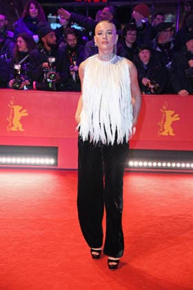 Jeanne Goursaud on the red carpet of the OPENING OF THE 76 BERLINALE International Berlin Film Festival at the Berlinale Palast at Potsdamer Platz in Berlin on 12 02 2026