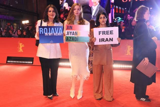 Berlinale Opening Duezen Tekkal, Pheline Roggan, Banafshe Hourmazdi Red carpet at the opening of the 76th Berlinale at the BerlinalePalast, Berlin, date 12 02 2026 Copyright: xEventpress Kratschx