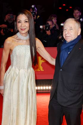Michelle Yeoh with Dhemann Jean Todt at the festival opening with the premiere of the feature film No Good Men at the Berlinale 2026 76 Berlin International Film Festival in the Berlinale Palast Berlin, 12 02 2026 Foto:xC.xTamckex xFuturexImagex opening_6720