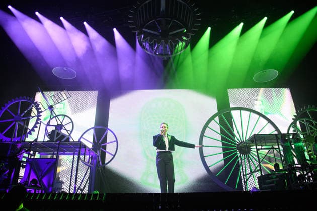 Mika Performs at OVO Arena Wembley, London Mika (born Michael Holbrook Penniman Jr) performs at OVO Arena Wembley, London, England, UK on Thursday 12 February 2026 as part of his Spinning Out Tour., Credit:Justin Ng Avalon UK, England, London, OVO Arena Wembley  Copyright: xJustinxNgx xAvalonx 1074518488