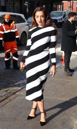 NYFW - Carolina Herrera Outside Lola Indigo attends the Carolina Herrera show during the New York Fashion Week, NY on February 12, 2026. Photo by Charles Guerin ABACAPRESS.COM New York City NY United States  Copyright: xGuerinxCharles ABACAx