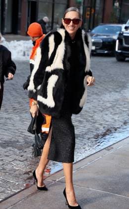 NYFW - Carolina Herrera Outside Jenna Lyons attends the Carolina Herrera show during the New York Fashion Week, NY on February 12, 2026. Photo by Charles Guerin ABACAPRESS.COM New York City NY United States  Copyright: xGuerinxCharles ABACAx