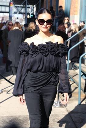 NYFW - Carolina Herrera Outside Nina Dobrev attends the Carolina Herrera show during the New York Fashion Week, NY on February 12, 2026. Photo by Charles Guerin ABACAPRESS.COM New York City NY United States  Copyright: xGuerinxCharles ABACAx