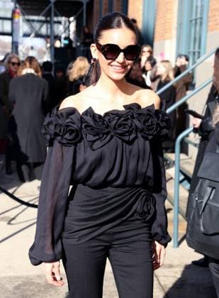 NYFW - Carolina Herrera Outside Nina Dobrev attends the Carolina Herrera show during the New York Fashion Week, NY on February 12, 2026. Photo by Charles Guerin ABACAPRESS.COM New York City NY United States  Copyright: xGuerinxCharles ABACAx
