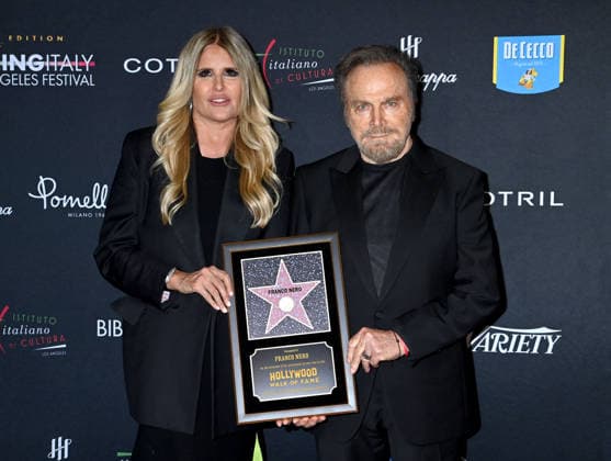 Filming Italy Los Angeles Festival 2026 Tiziana Rocca and Franco Nero arriving to Filming Italy Los Angeles Festival 2026 held at the Directors Guild Theatre on February 12, 2026 in Los Angeles, Ca. Los Angeles Directors Guild Theatre California USA Copyright: xTammiexArroyox xAFF-USA.comx