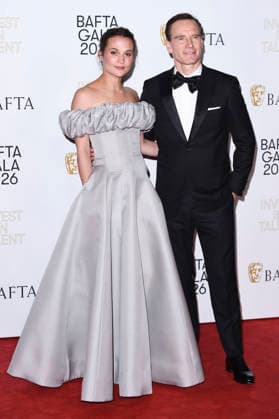 Alicia Vikander with husband Michael Fassbender at the BAFTA 2026 Invest in Talent Gala at the Chancery Rosewood Hotel London, 12 02 2026 Foto:xS.xVasx xFuturexImagex bafta_gala_6268