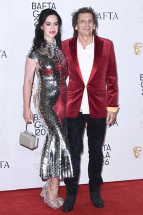 Sally Humphreys Wood with husband Ron Wood at the BAFTA 2026 Invest in Talent Gala at the Chancery Rosewood Hotel London, 12 02 2026 Foto:xS.xVasx xFuturexImagex bafta_gala_6302