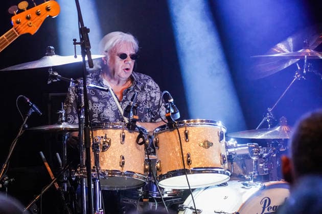 Purpendicular with drummer Ian Paice founding member Deep Purple Rüsselsheim 12 02 2026 Concert by Purpendicular with drumming legend Ian Paice from Deep Purple