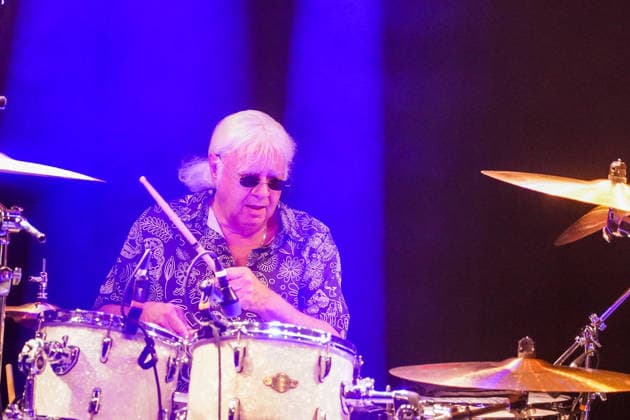 Purpendicular with drummer Ian Paice founding member Deep Purple Rüsselsheim 12 02 2026 Concert by Purpendicular with drumming legend Ian Paice from Deep Purple