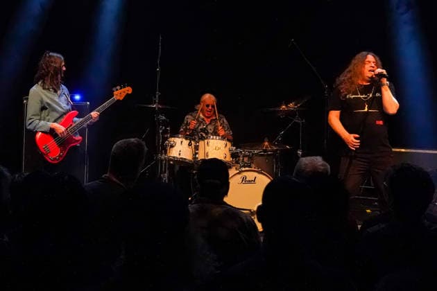 Purpendicular with drummer Ian Paice, singer and band founder Robby Thomas Walsh, bassist Nick Fyfe Rüsselsheim 12 02 2026 Concert by Purpendicular with drumming legend Ian Paice from Deep Purple