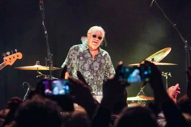 Purpendicular with drummer Ian Paice founding member Deep Purple Rüsselsheim 12 02 2026 Concert by Purpendicular with drumming legend Ian Paice from Deep Purple