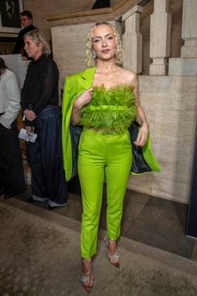 Janin Ullmann in gruen as a guest at the Berlin Opening Night by UFA FUNKE and Gala as part of the Berlinale at the 76th Berlin International Film Festival at Hotel SO Das Stue on Thursday February 12, 2026 in Berlin Berlin Germany