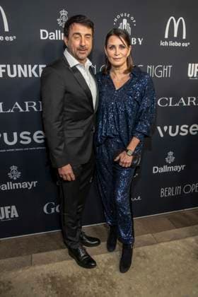 Oliver Haas and Anja Kling couple as guests at the Berlin Opening Night by UFA FUNKE and Gala as part of the Berlinale at the 76th Berlin International Film Festival at Hotel SO Das Stue on Thursday, February 12, 2026 in Berlin Berlin Germany