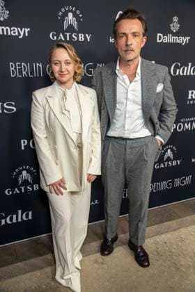Anna Maria Mühe Muehe and Lucas Gregorowicz couple as guests at the Berlin Opening Night by UFA FUNKE and Gala as part of the Berlinale at the 76th Berlin International Film Festival at Hotel SO Das Stue on Thursday, February 12, 2026 in Berlin Berlin Germany