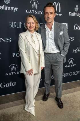 Anna Maria Mühe Muehe and Lucas Gregorowicz couple as guests at the Berlin Opening Night by UFA FUNKE and Gala as part of the Berlinale at the 76th Berlin International Film Festival at Hotel SO Das Stue on Thursday, February 12, 2026 in Berlin Berlin Germany