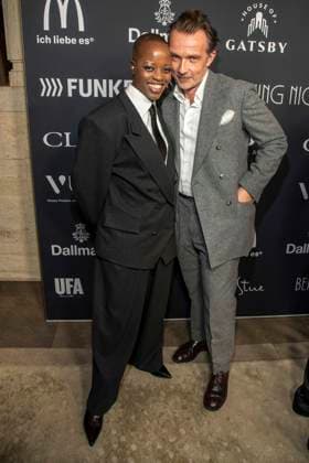 Florence Kasumba and Lucas Gregorowicz as guests at the Berlin Opening Night by UFA FUNKE and Gala as part of the Berlinale at the 76th Berlin International Film Festival at Hotel SO Das Stue on Thursday, February 12, 2026 in Berlin Berlin Germany