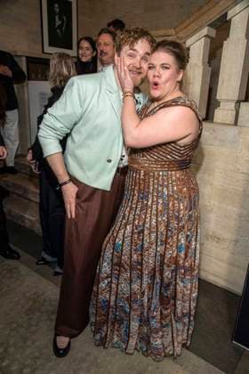 Knud Riepen and Gisa Flake as guests at the Berlin Opening Night by UFA FUNKE and Gala as part of the Berlinale at the 76th Berlin International Film Festival at Hotel SO Das Stue on Thursday, February 12, 2026 in Berlin Berlin Germany