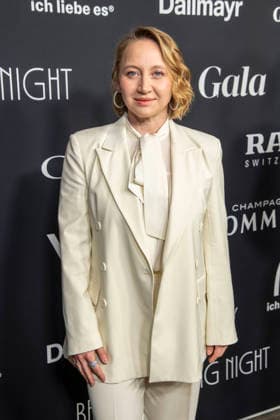 Anna Maria Mühe Muehe in white as a guest at the Berlin Opening Night by UFA FUNKE and Gala as part of the Berlinale at the 76th Berlin International Film Festival at Hotel SO Das Stue on Thursday February 12, 2026 in Berlin Berlin Germany