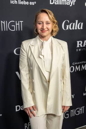 Anna Maria Mühe Muehe in white as a guest at the Berlin Opening Night by UFA FUNKE and Gala as part of the Berlinale at the 76th Berlin International Film Festival at Hotel SO Das Stue on Thursday February 12, 2026 in Berlin Berlin Germany