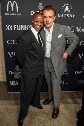 Florence Kasumba and Lucas Gregorowicz as guests at the Berlin Opening Night by UFA FUNKE and Gala as part of the Berlinale at the 76th Berlin International Film Festival at Hotel SO Das Stue on Thursday, February 12, 2026 in Berlin Berlin Germany