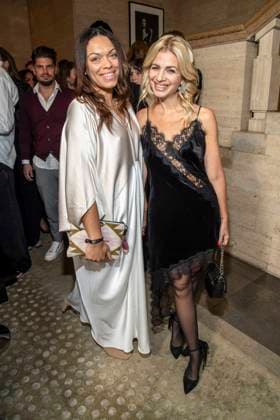 Rebecca Lina and Susan Sideropoulos as guests at the Berlin Opening Night by UFA FUNKE and Gala as part of the Berlinale at the 76th Berlin International Film Festival at Hotel SO Das Stue on Thursday, February 12, 2026 in Berlin Berlin Germany